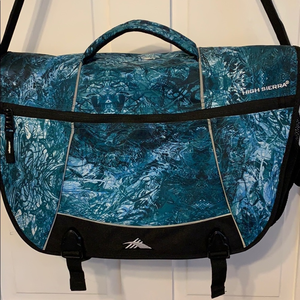 HighSierra black n teal brief or carryon bag